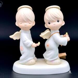 Adorable Precious Moments Angel Figurines Duo